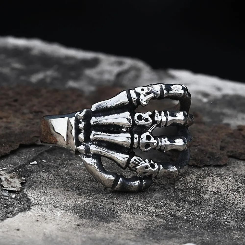 Claw Stainless Steel Skull Ring