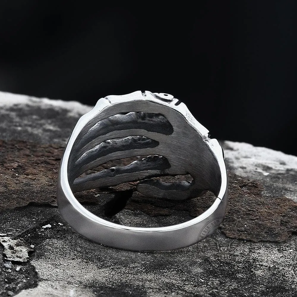 Claw Stainless Steel Skull Ring