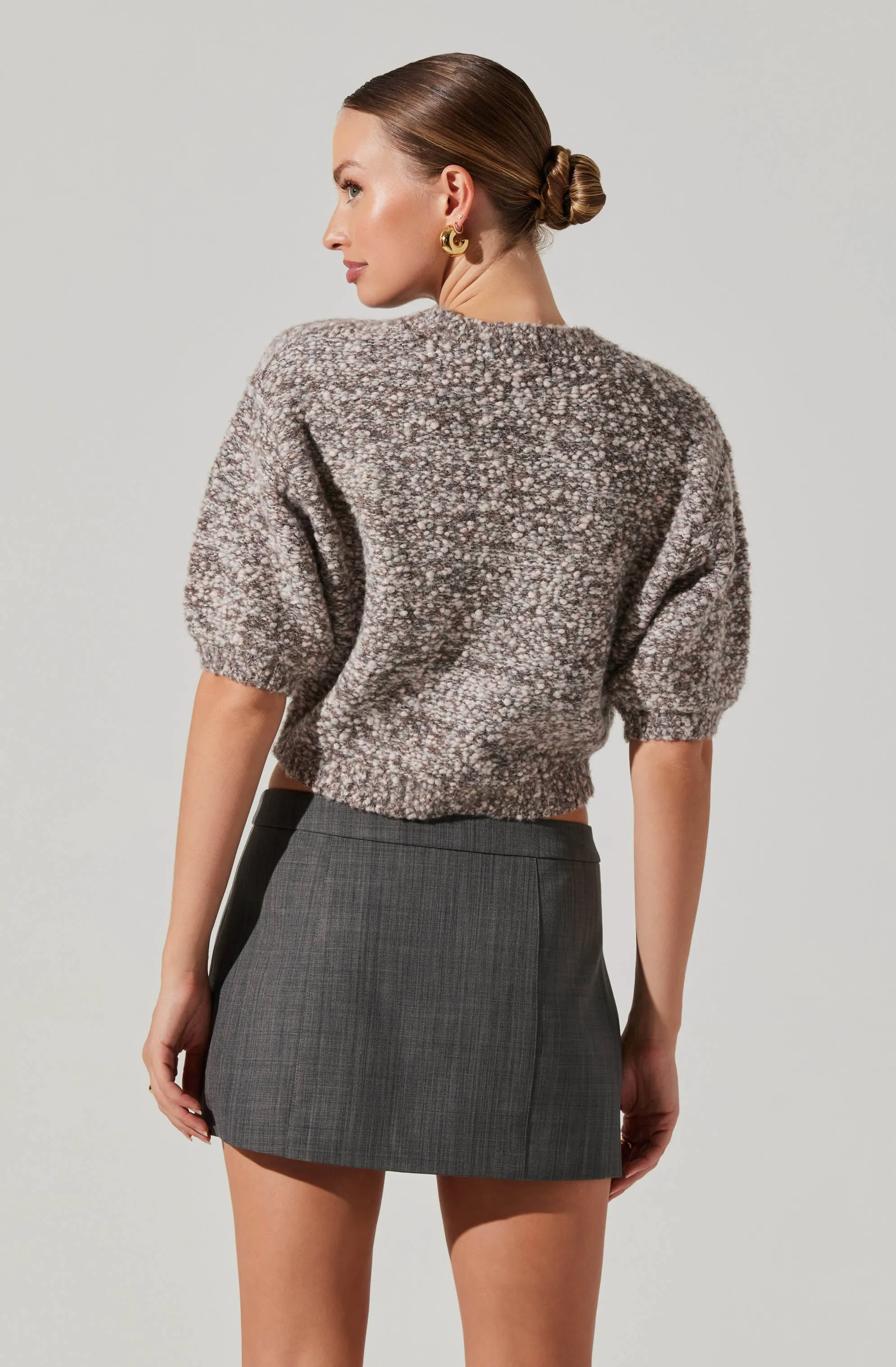 Collete Marled Cropped Sweater