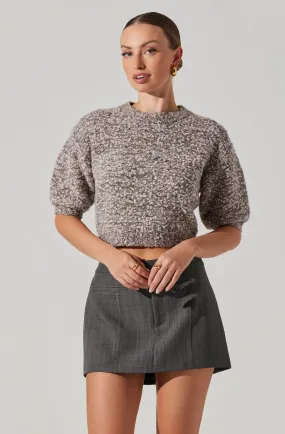 Collete Marled Cropped Sweater