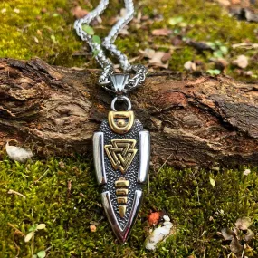 Collier lance d'Odin - Valknut