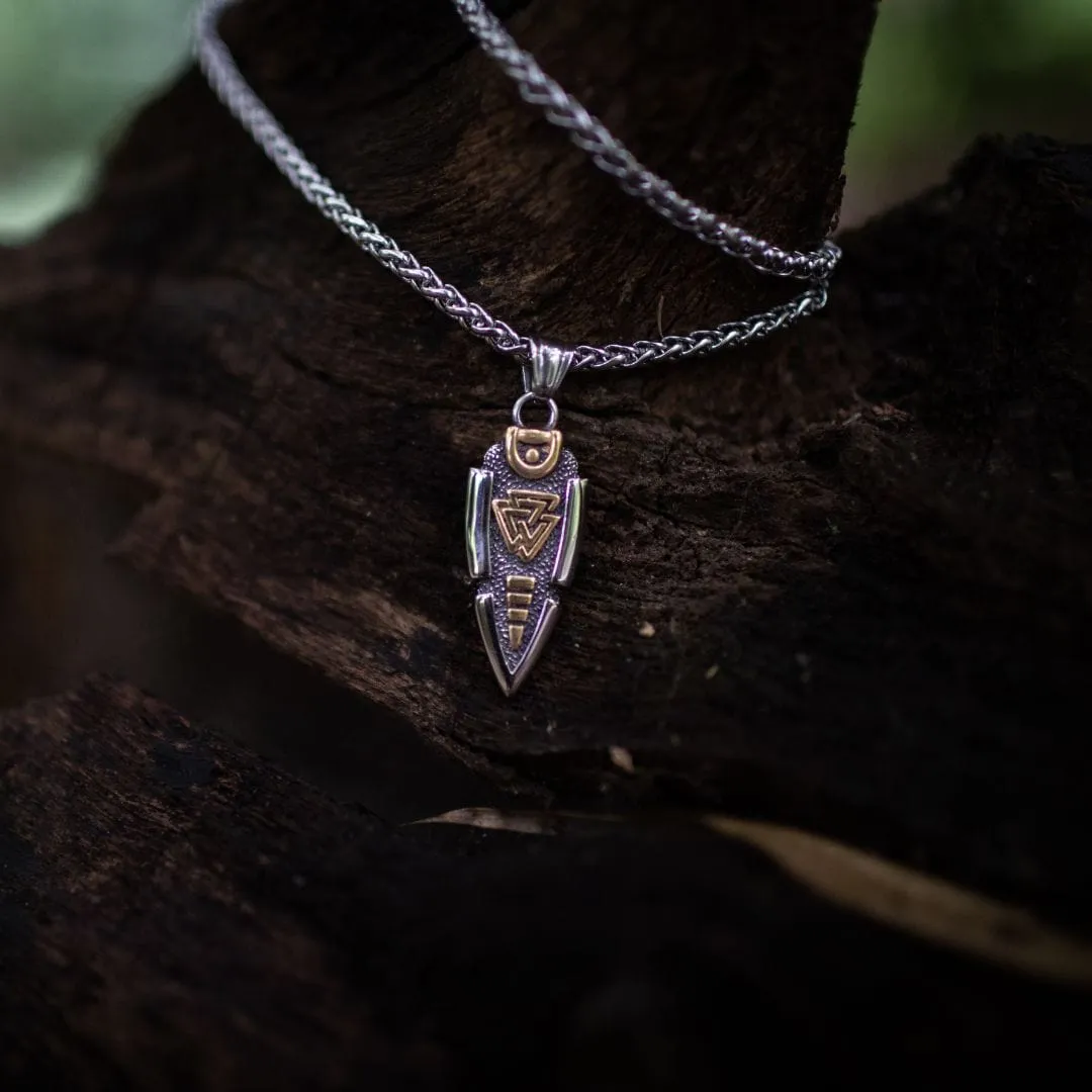 Collier lance d'Odin - Valknut