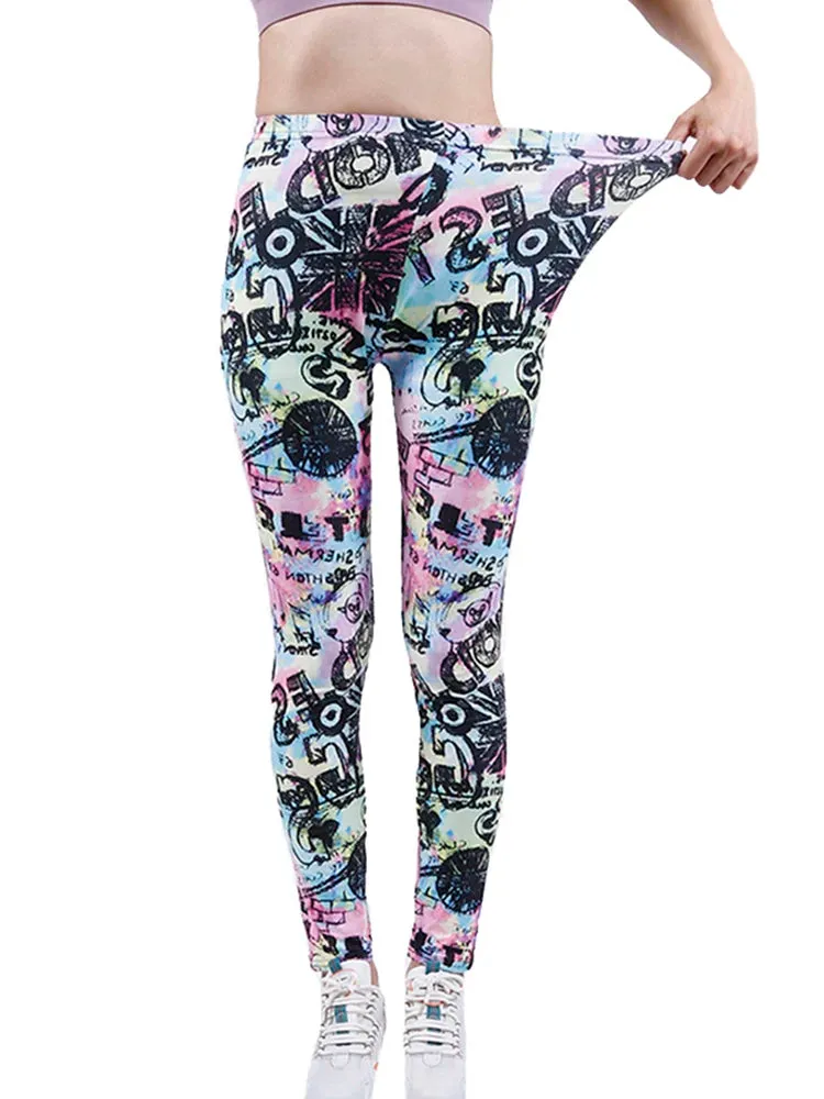 Comic Cartoon Leggings