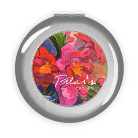 Compact Travel Mirror - Pink Magnolias