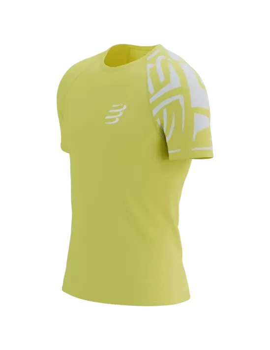 Compressport Men's Training SS Tshirt - Green Sheen