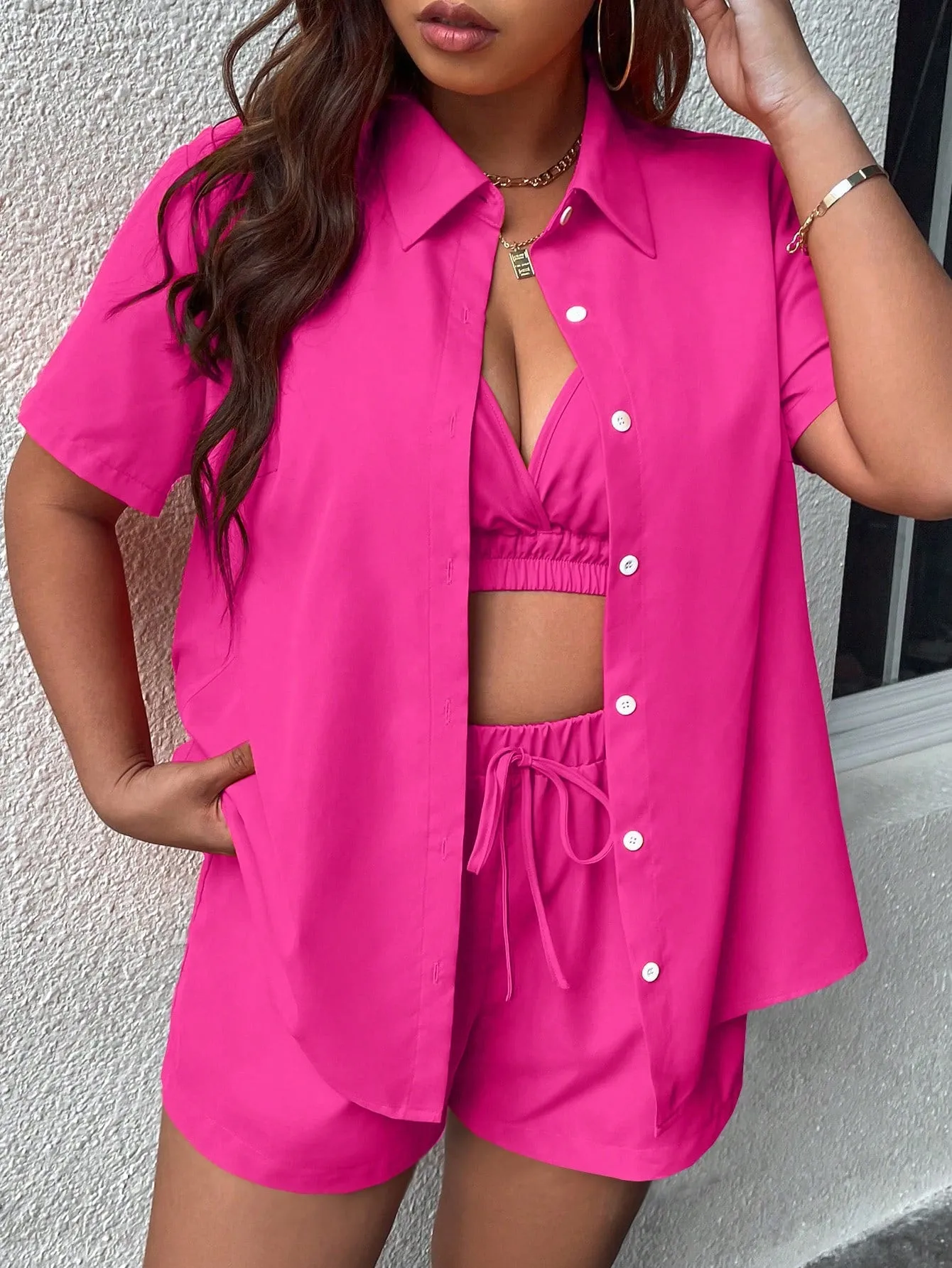 Conjunto Botões Plus Size