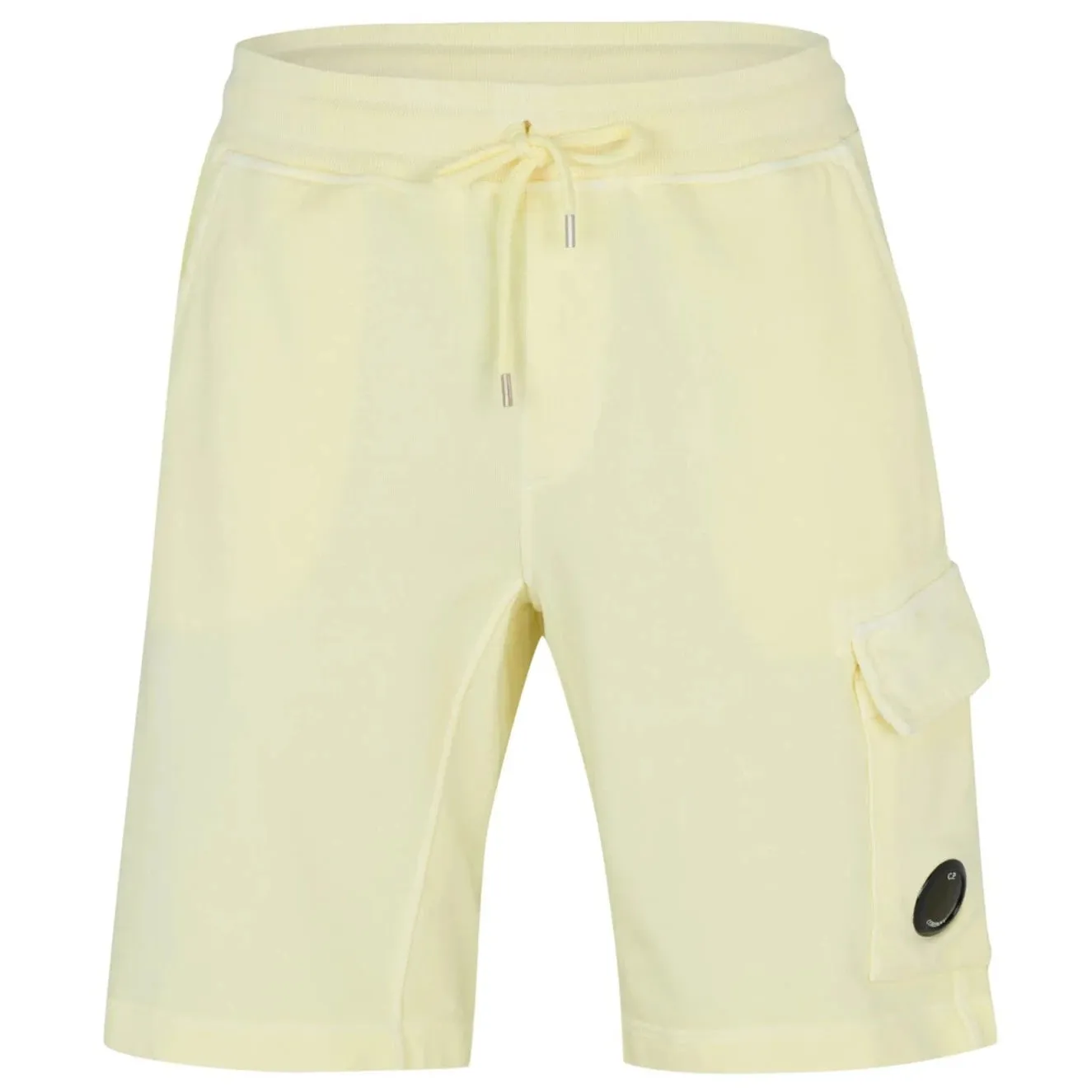 CP Company Pastel Yellow Lens Shorts