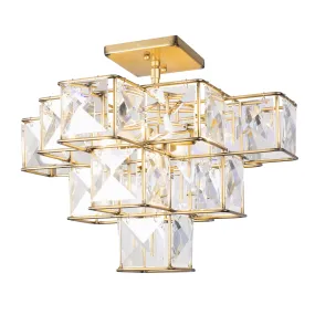 Cubic 329S05CG 5-Light Semi-Flush - Calypso Gold