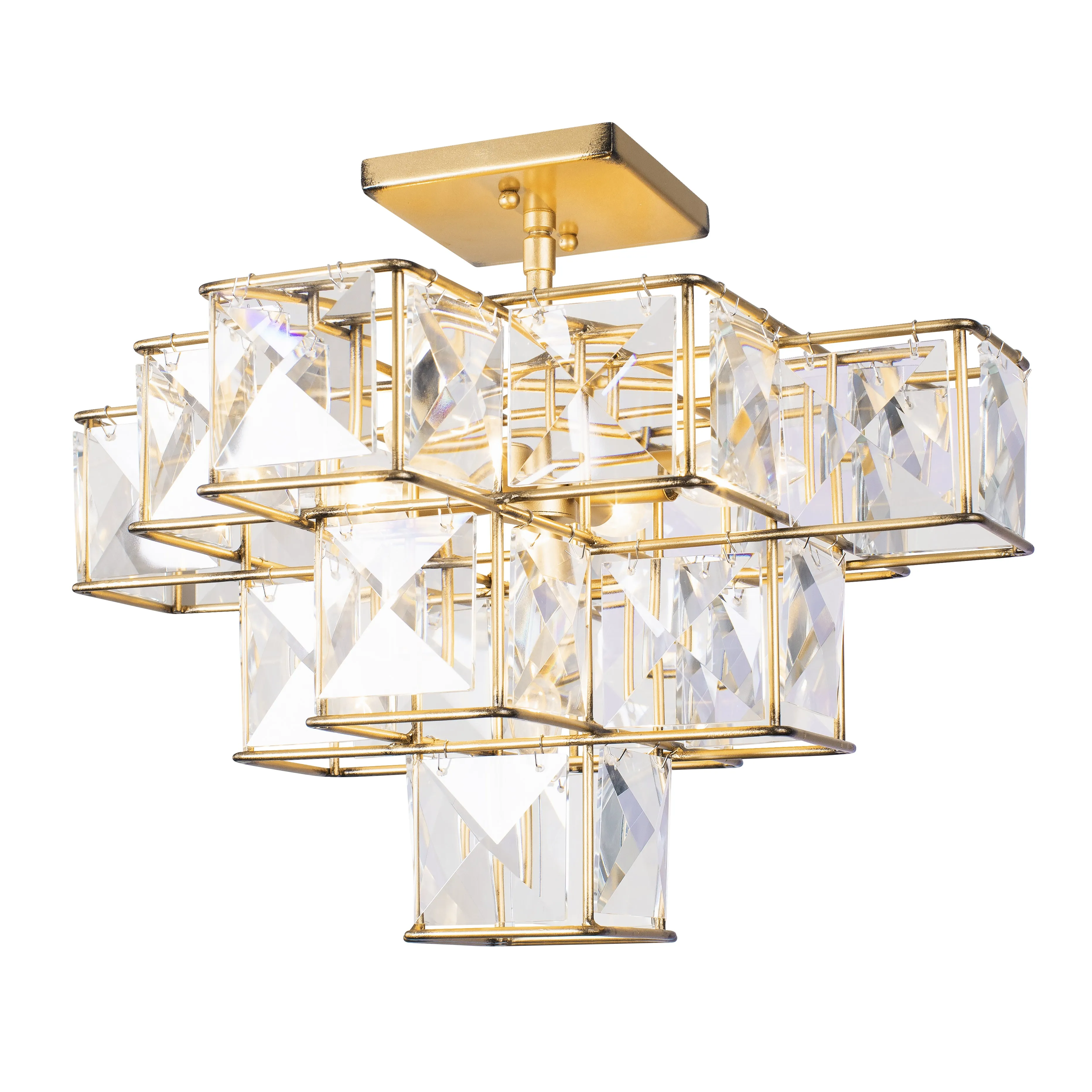 Cubic 329S05CG 5-Light Semi-Flush - Calypso Gold