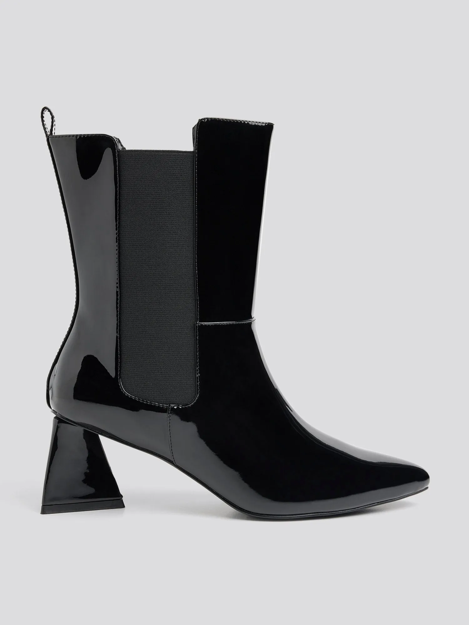 Danica Patent Leather Mid-Calf Boots