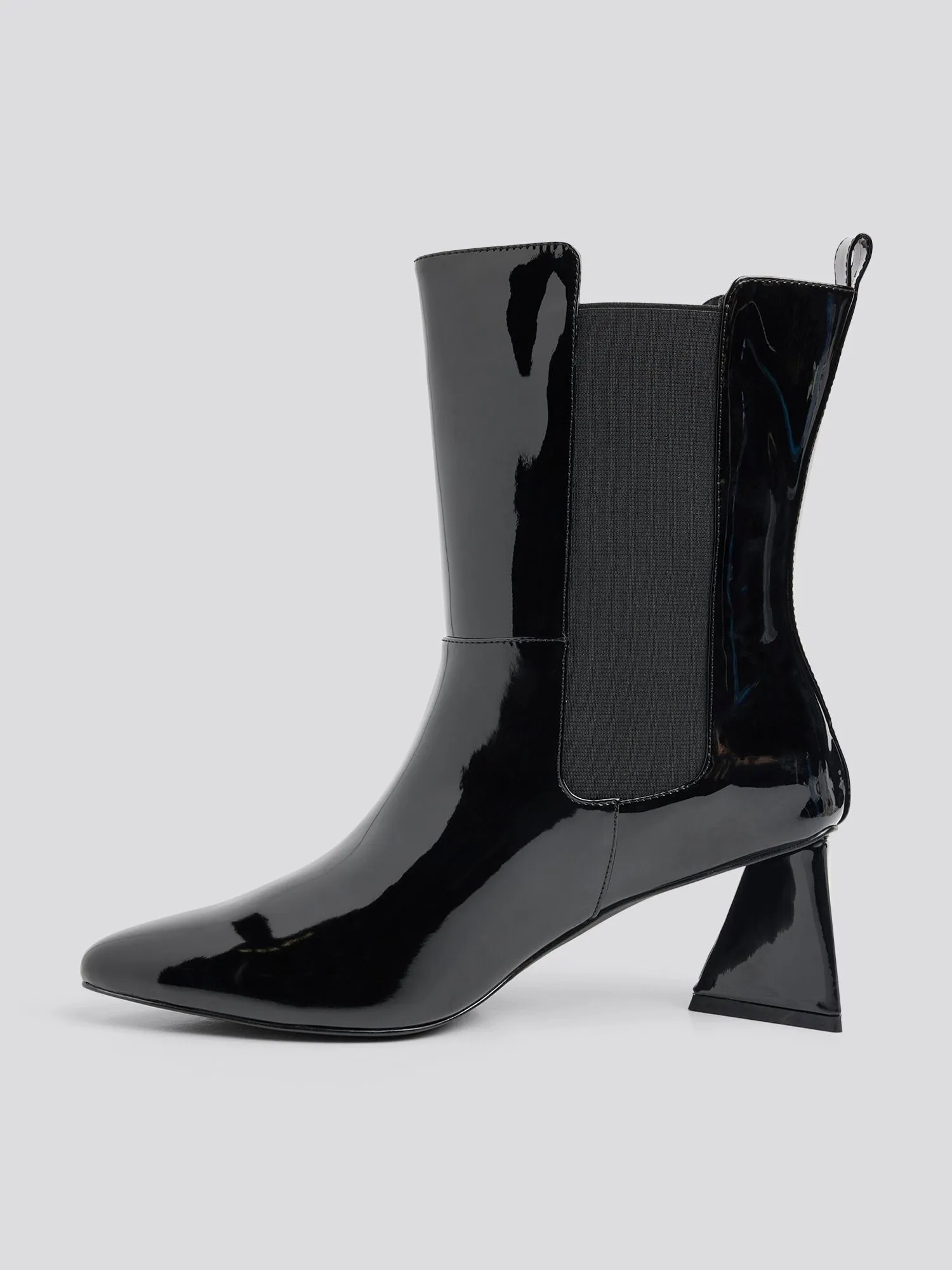 Danica Patent Leather Mid-Calf Boots