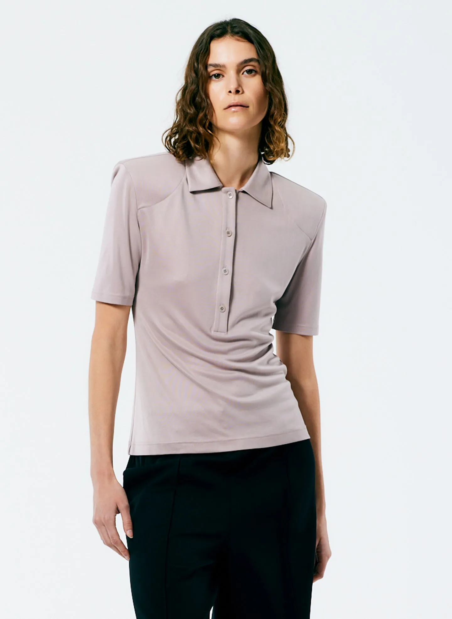 Deeba Cupro Lean Polo Shirt