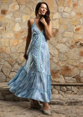 Deja Dress // Benirras Print - Aqua