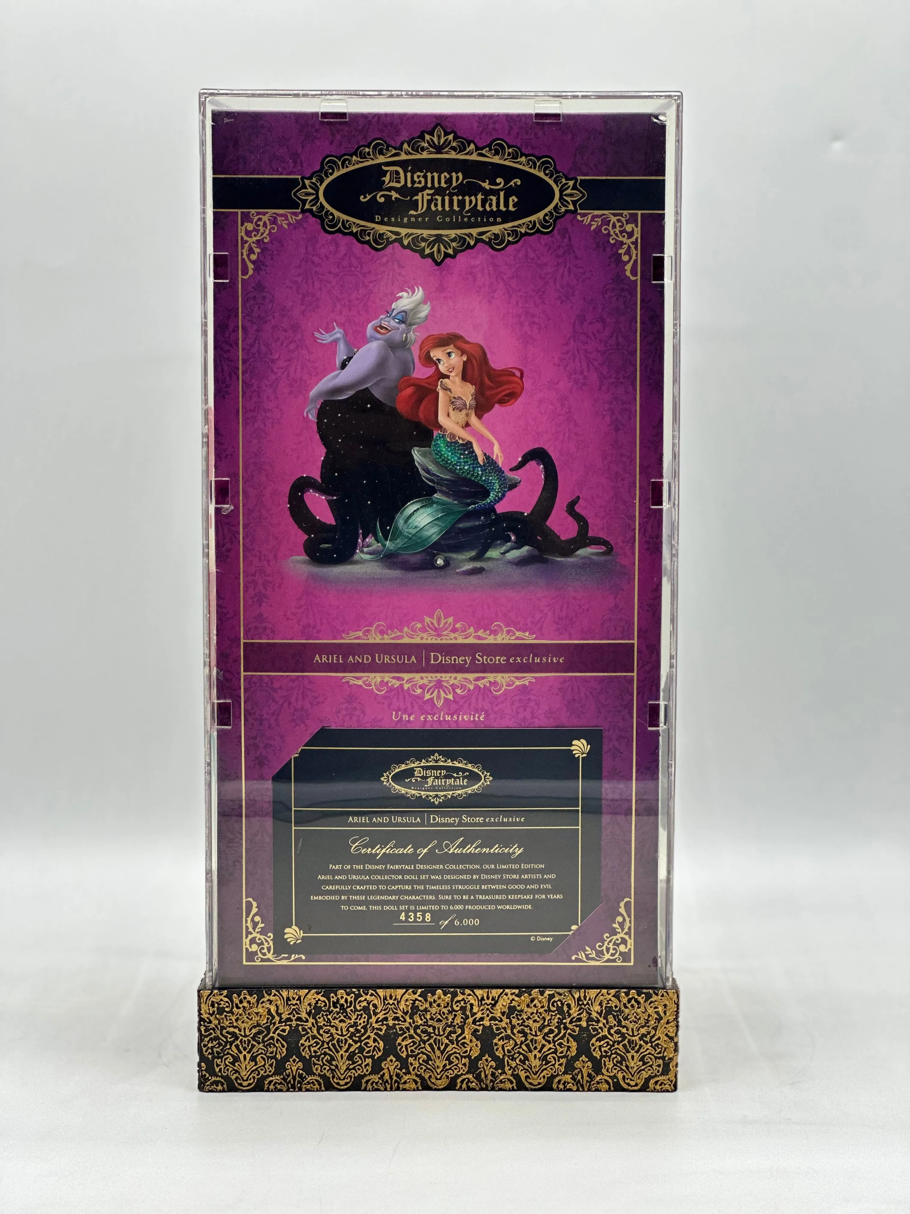 Disney Fairytale Designer Collection Ariel And Ursula Limited Edition Doll Set