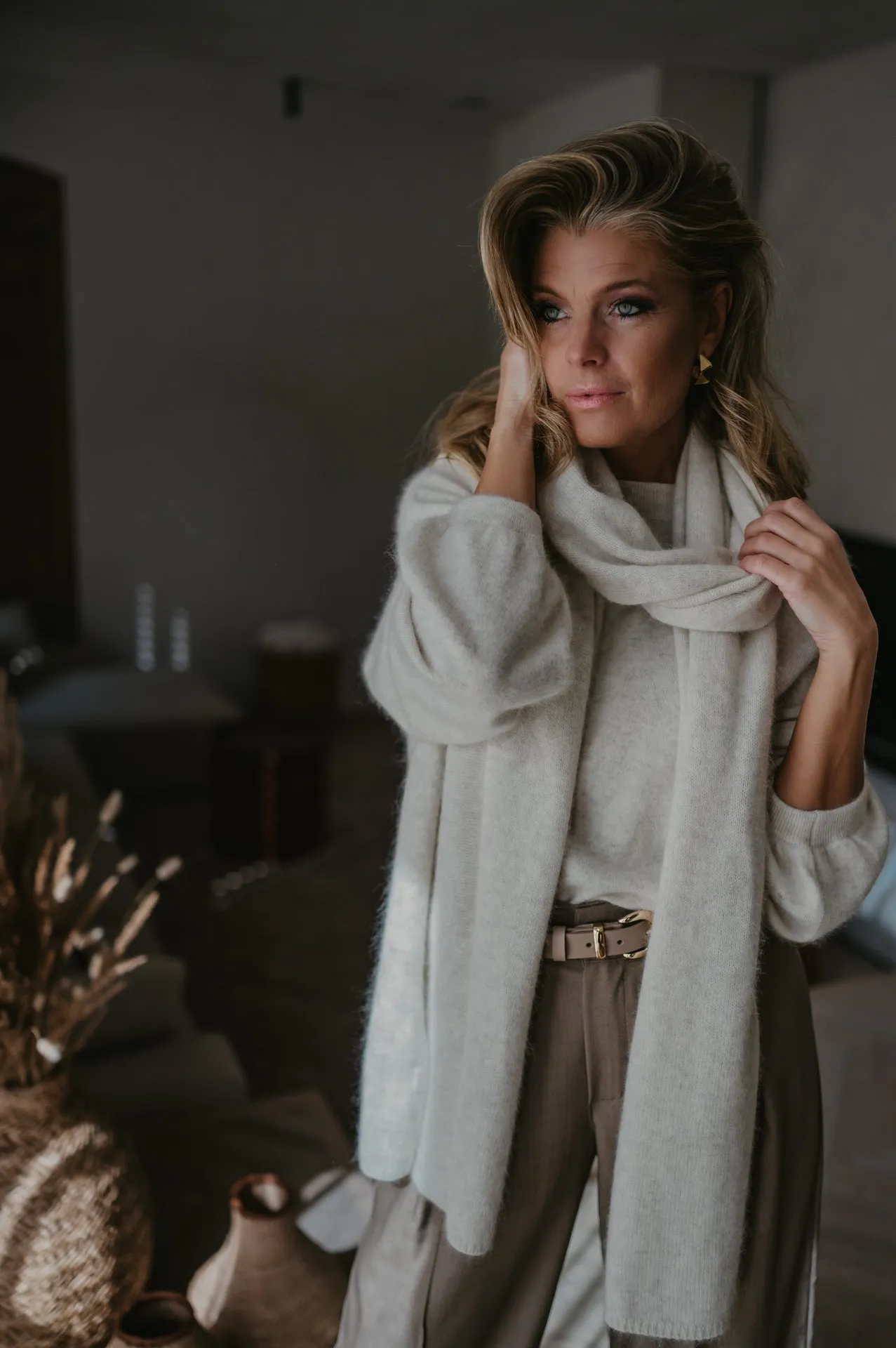 Dolente scarf I Beige