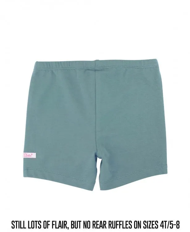 Dolphin Blue Ruffle Playground Shorts0-6M