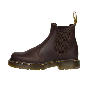 Dr Martens 2976 Leather Chelsea Boots Soft Toe Dark Brown Crazy Horse