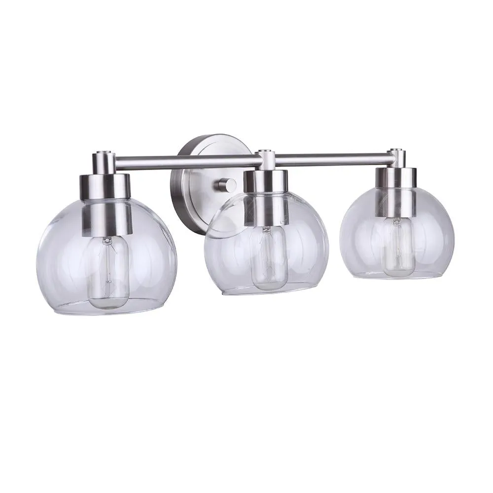 Dupont II 3 Light Vanity - Satin Nickel