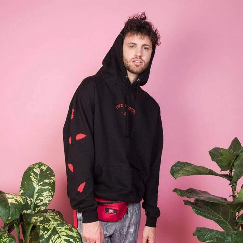 Eat Plants Scattered Roses - Hoodie - Black