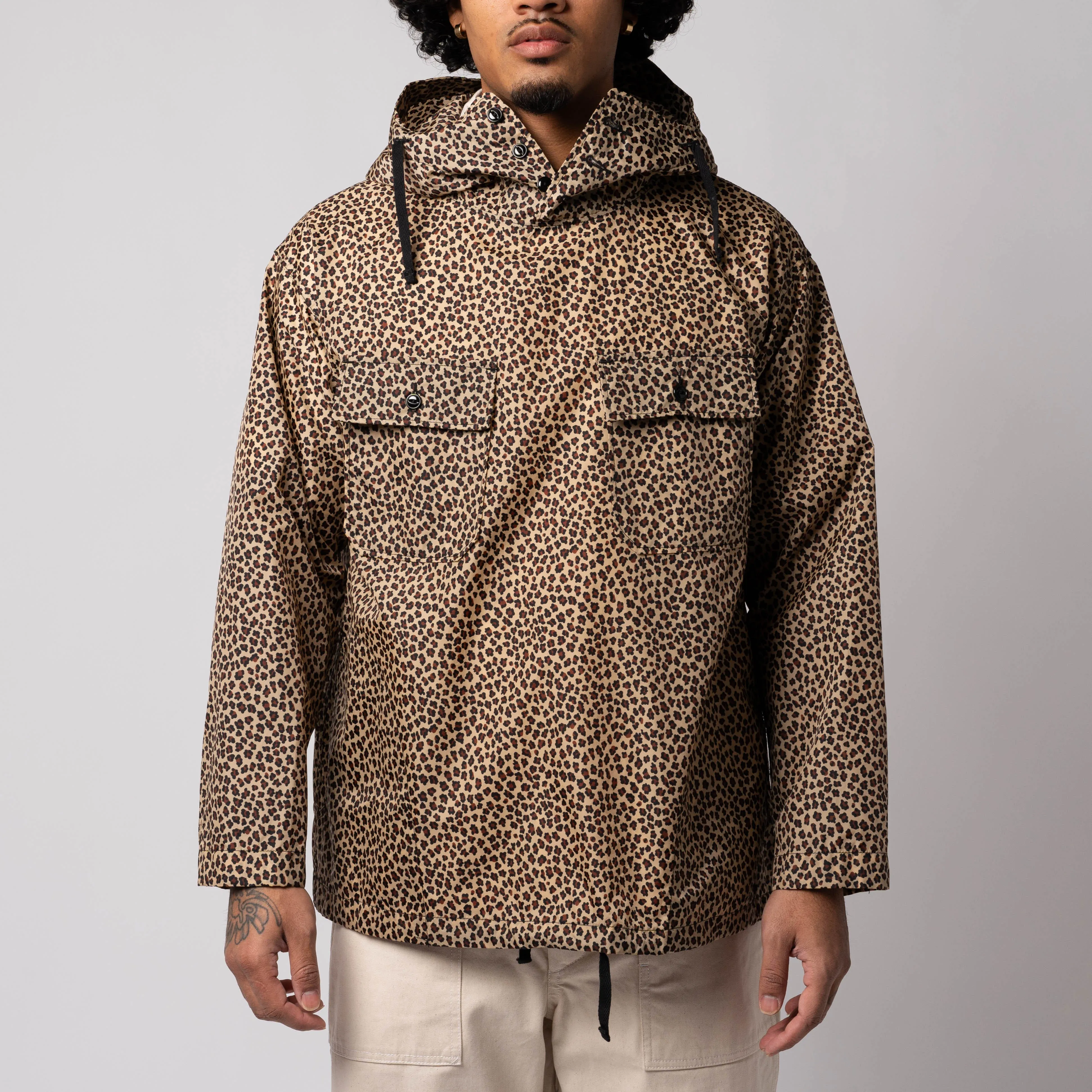 EG Cagoule Shirt Nylon Leopard Print 24S1A010