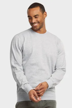 ET|TU MEN'S LIGHTWEIGHT FLEECE SWEATSHIRTS (SWS1020E_H.GRY)