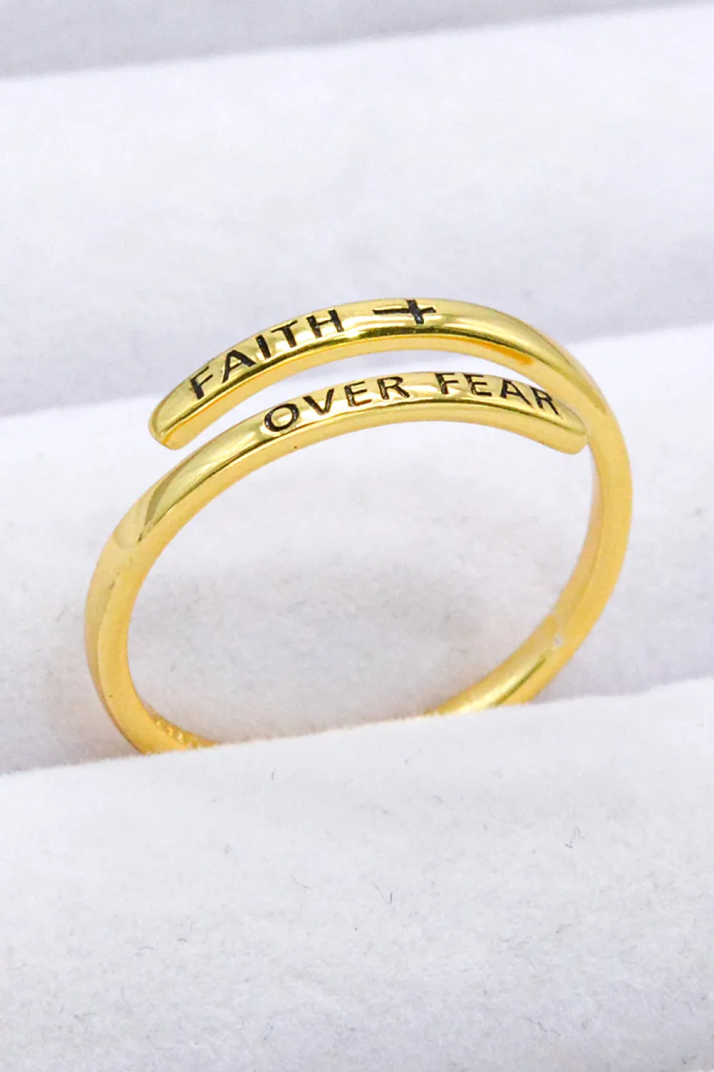 FAITH OVER FEAR Bypass Ring