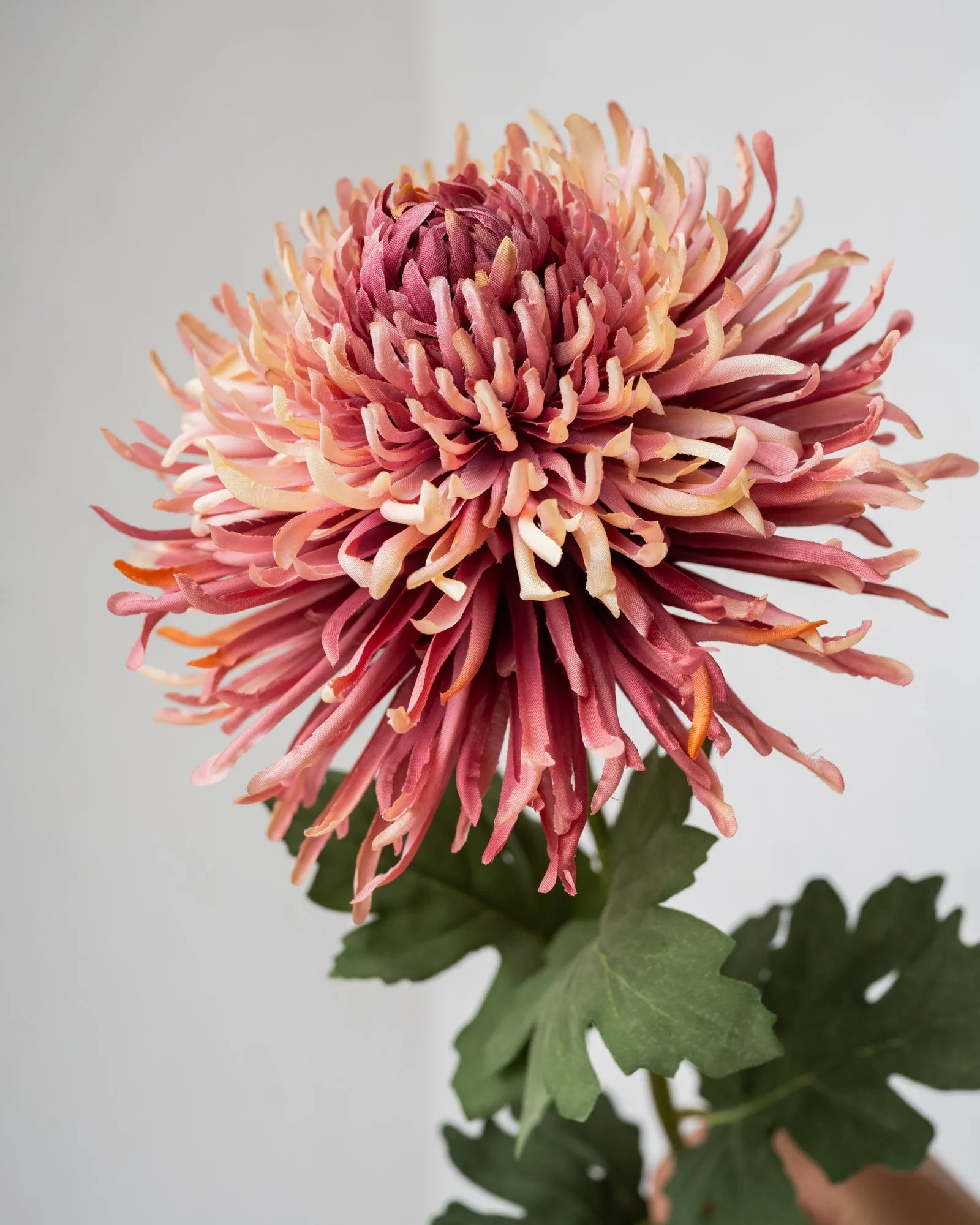 Faux Flower Chrysant Vintage Rose