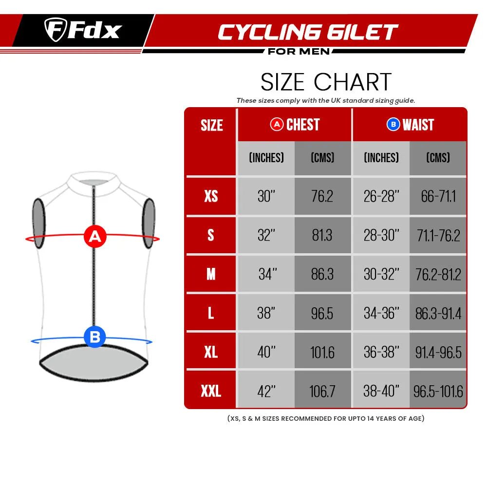 Fdx Adrenaline Black Men's & Boy's Thermal Cycling Gilet