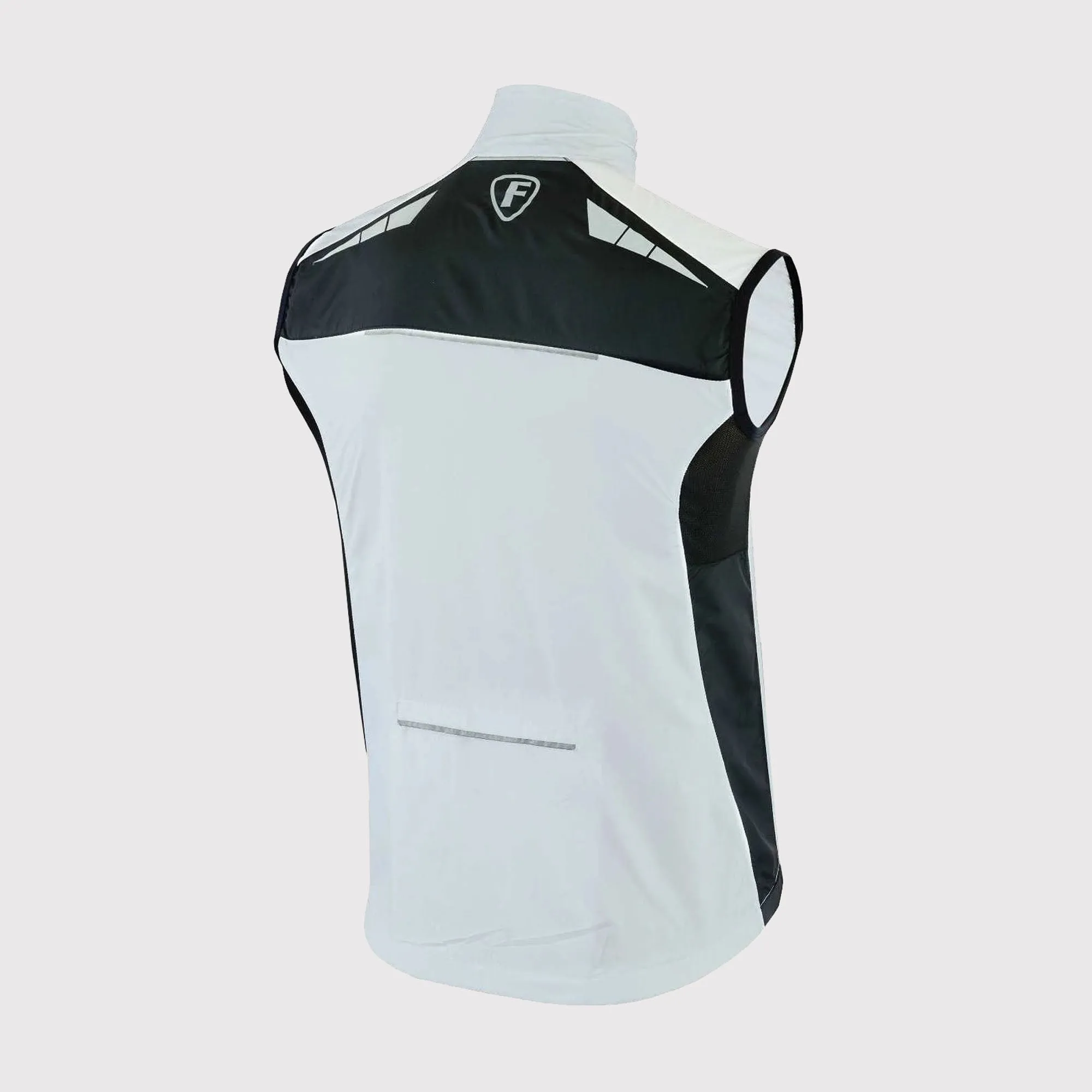 Fdx Dart White Men's & Boy's Cycling Gilet