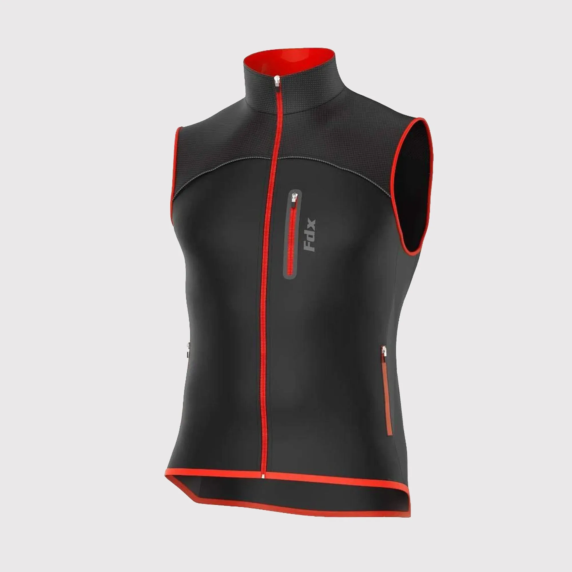 Fdx Stunt Red Men's & Boy's Softshell Windproof Cycling Gilet