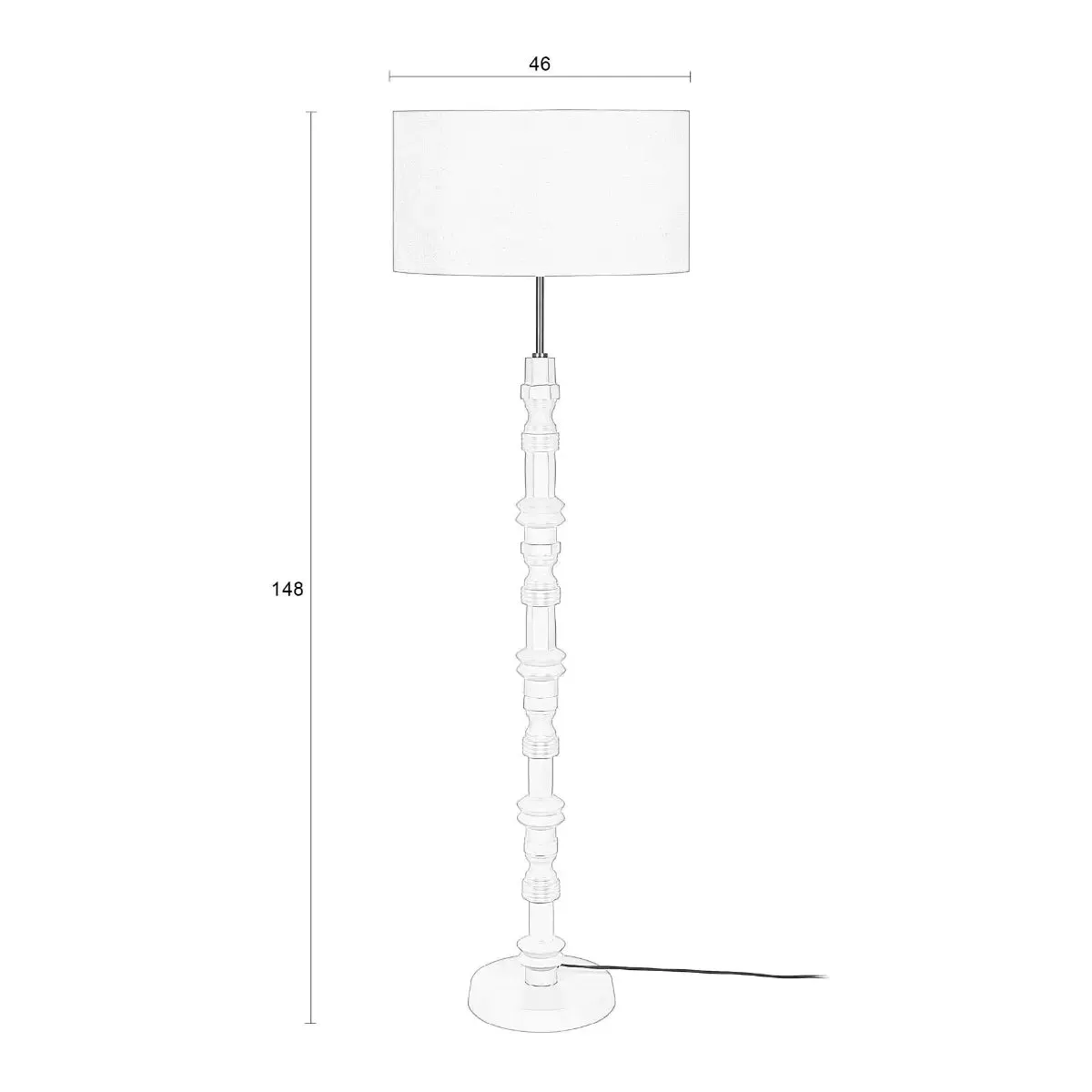 Floor Lamp Totem Beige