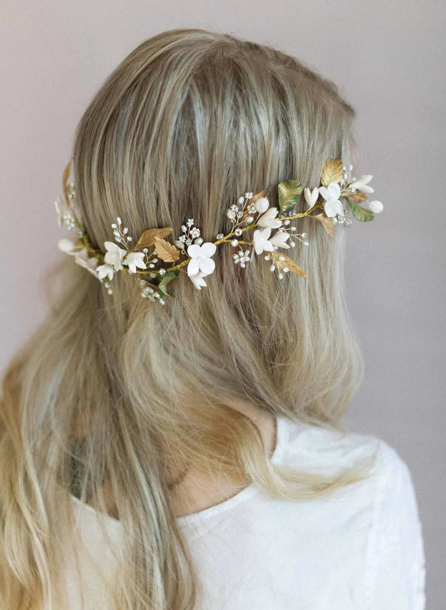 Floral garden headpiece - Style #748