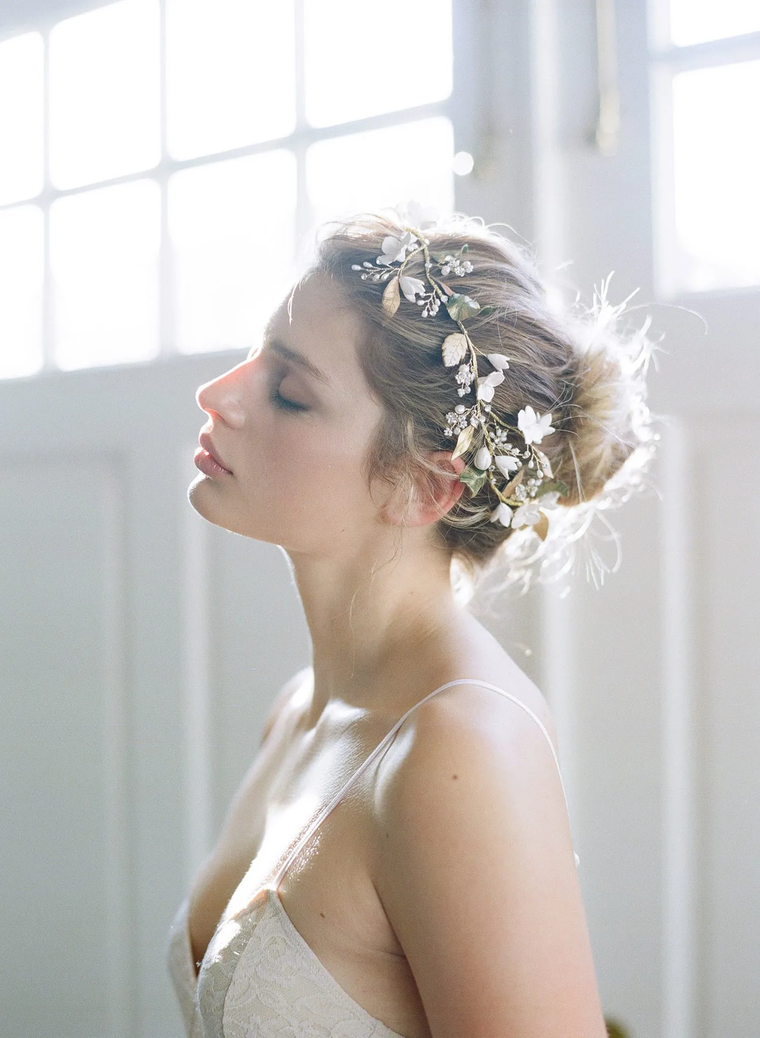 Floral garden headpiece - Style #748