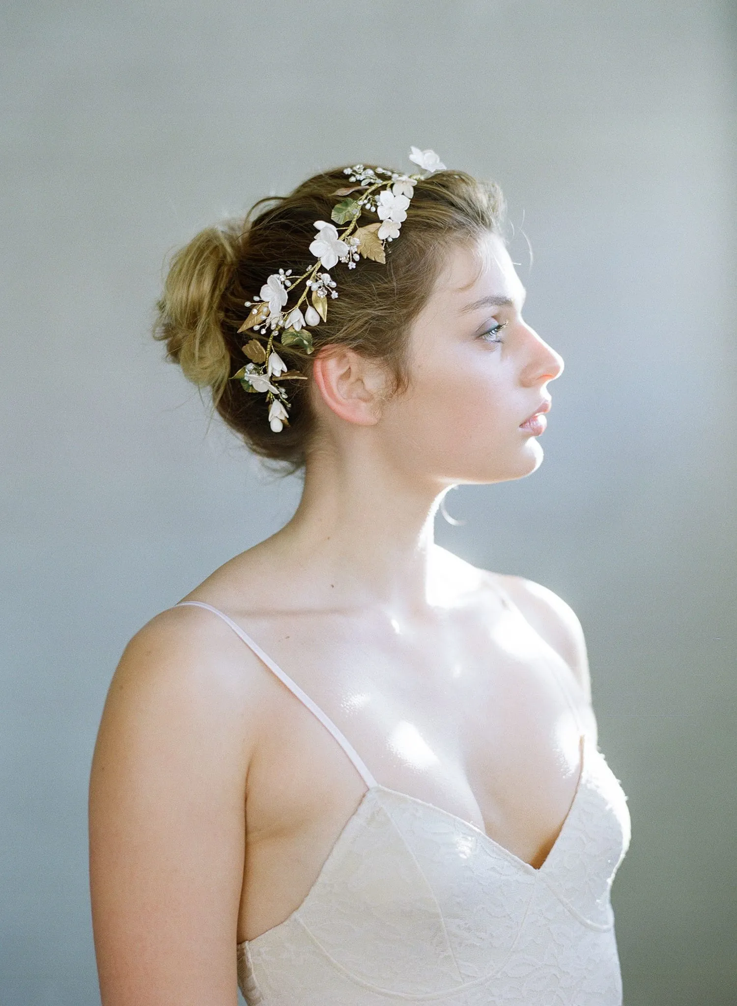 Floral garden headpiece - Style #748