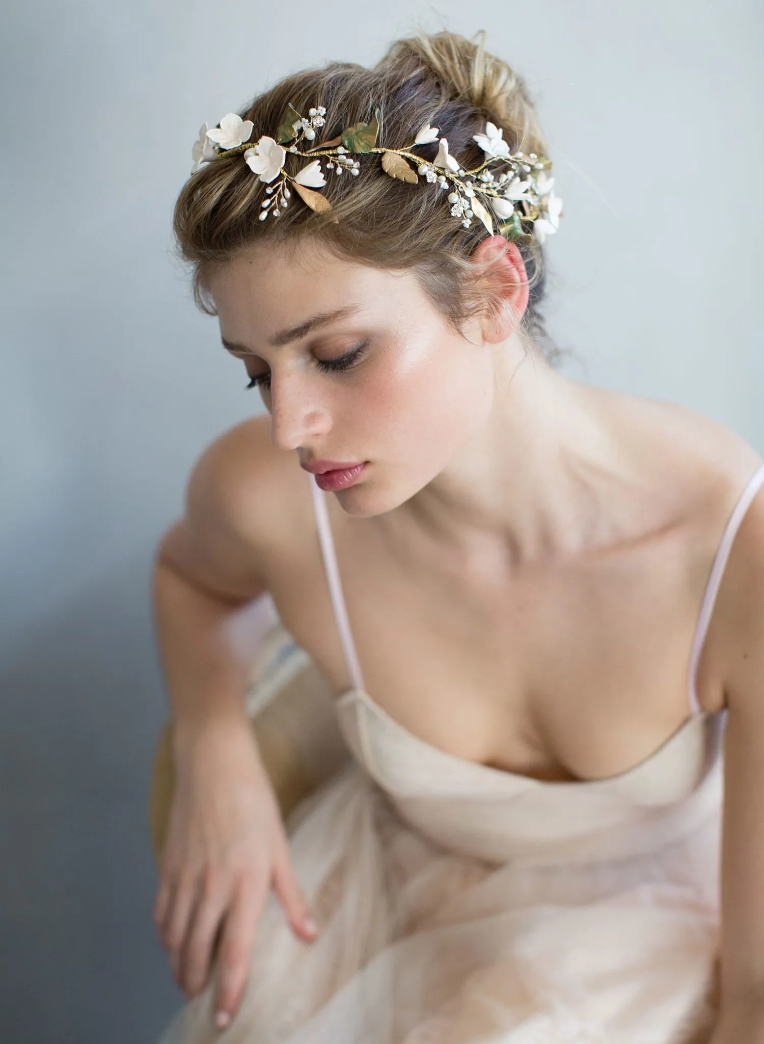 Floral garden headpiece - Style #748