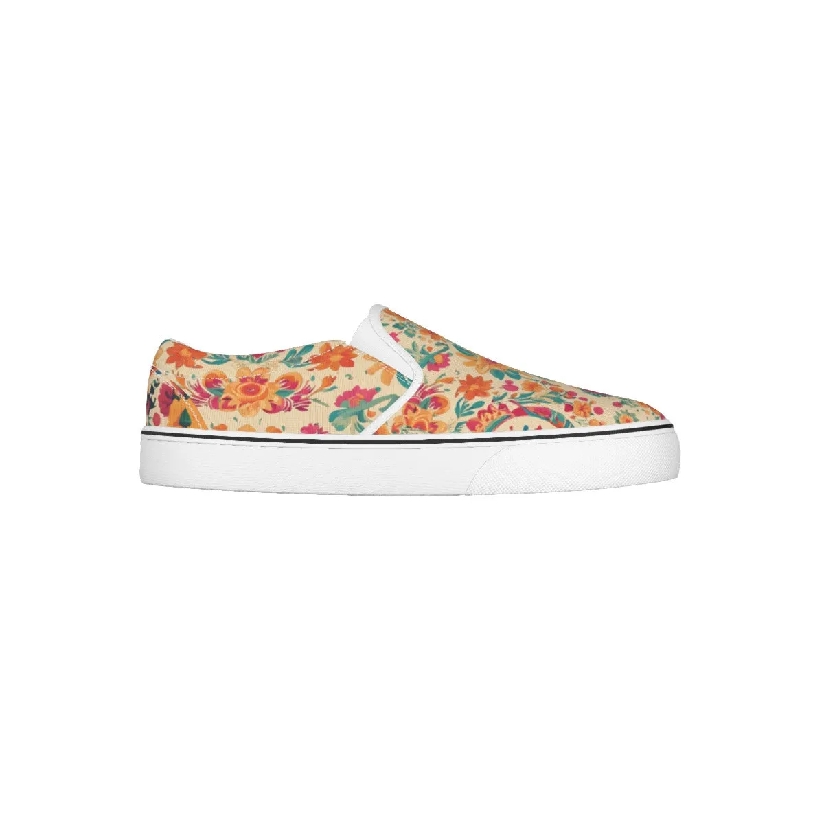 Floral Slip On Sneakers