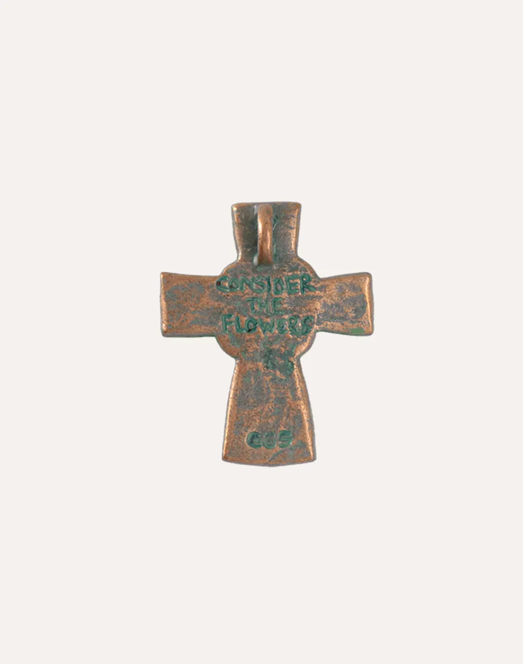 Flower Cross, 36.5x29.5mm, (1pc)