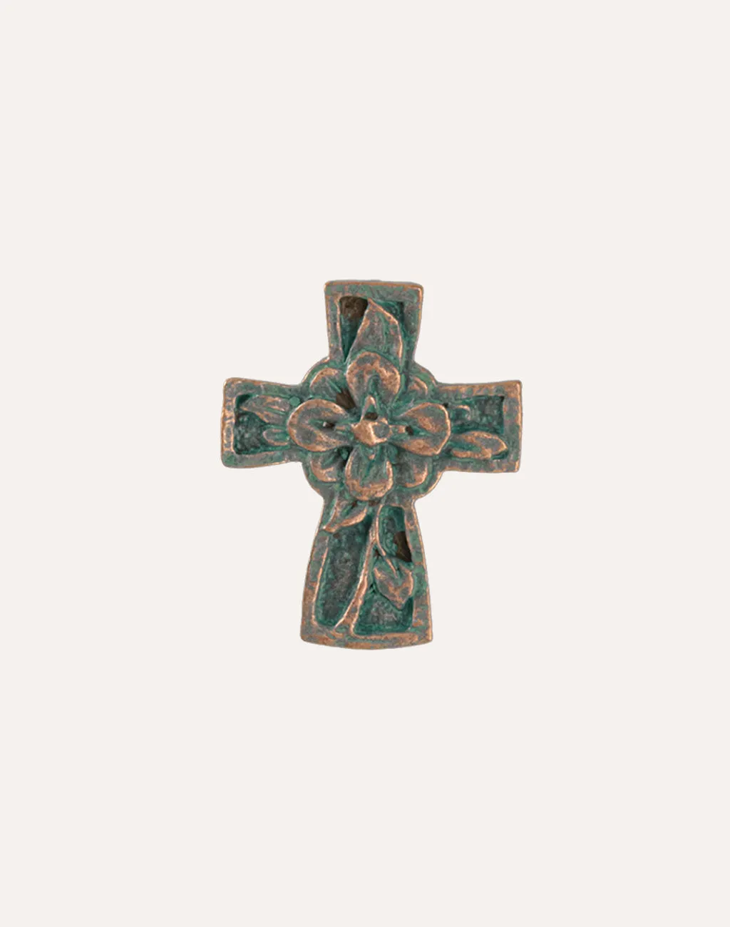 Flower Cross, 36.5x29.5mm, (1pc)