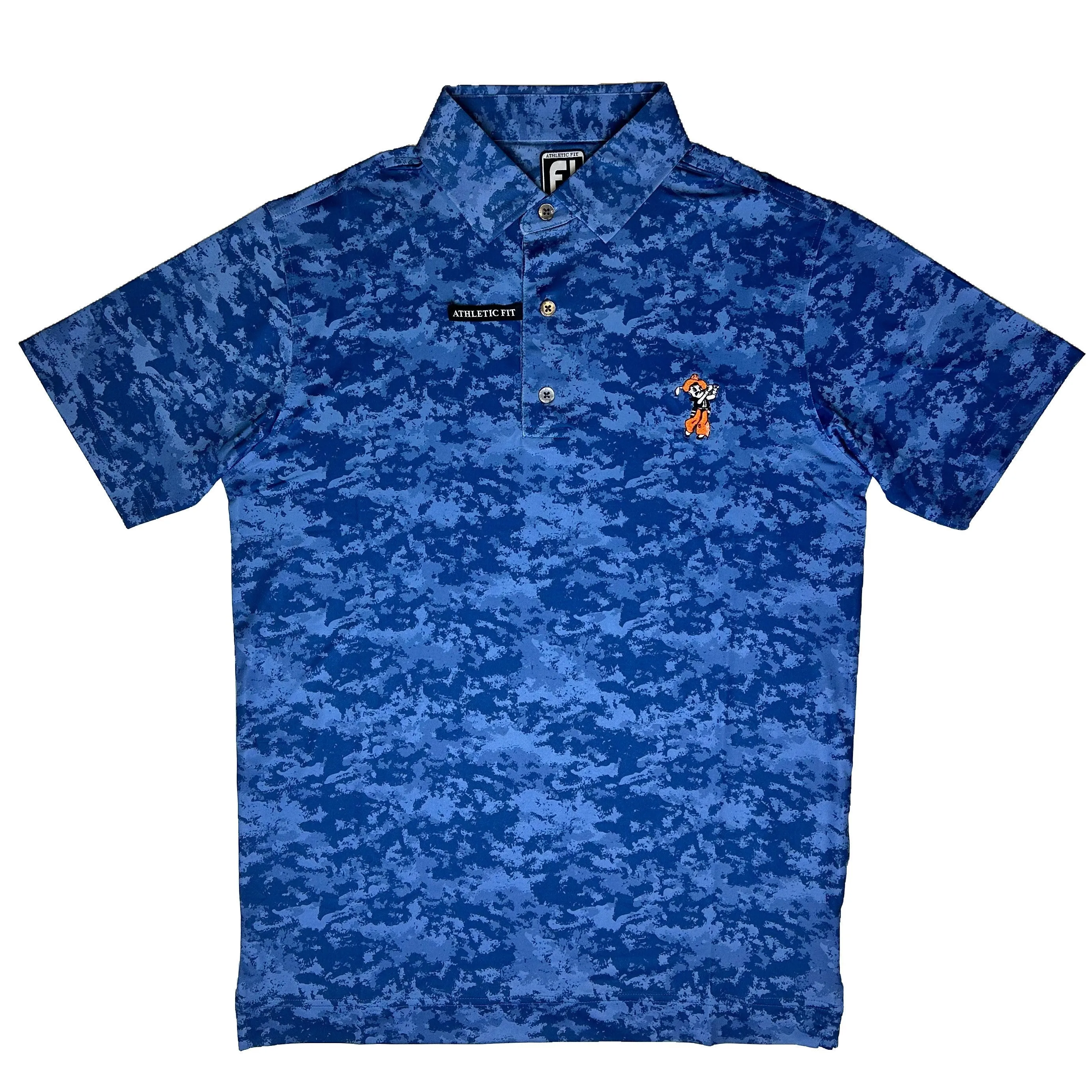 FootJoy Athletic Fit Lisle Cloud Camo Print Polo