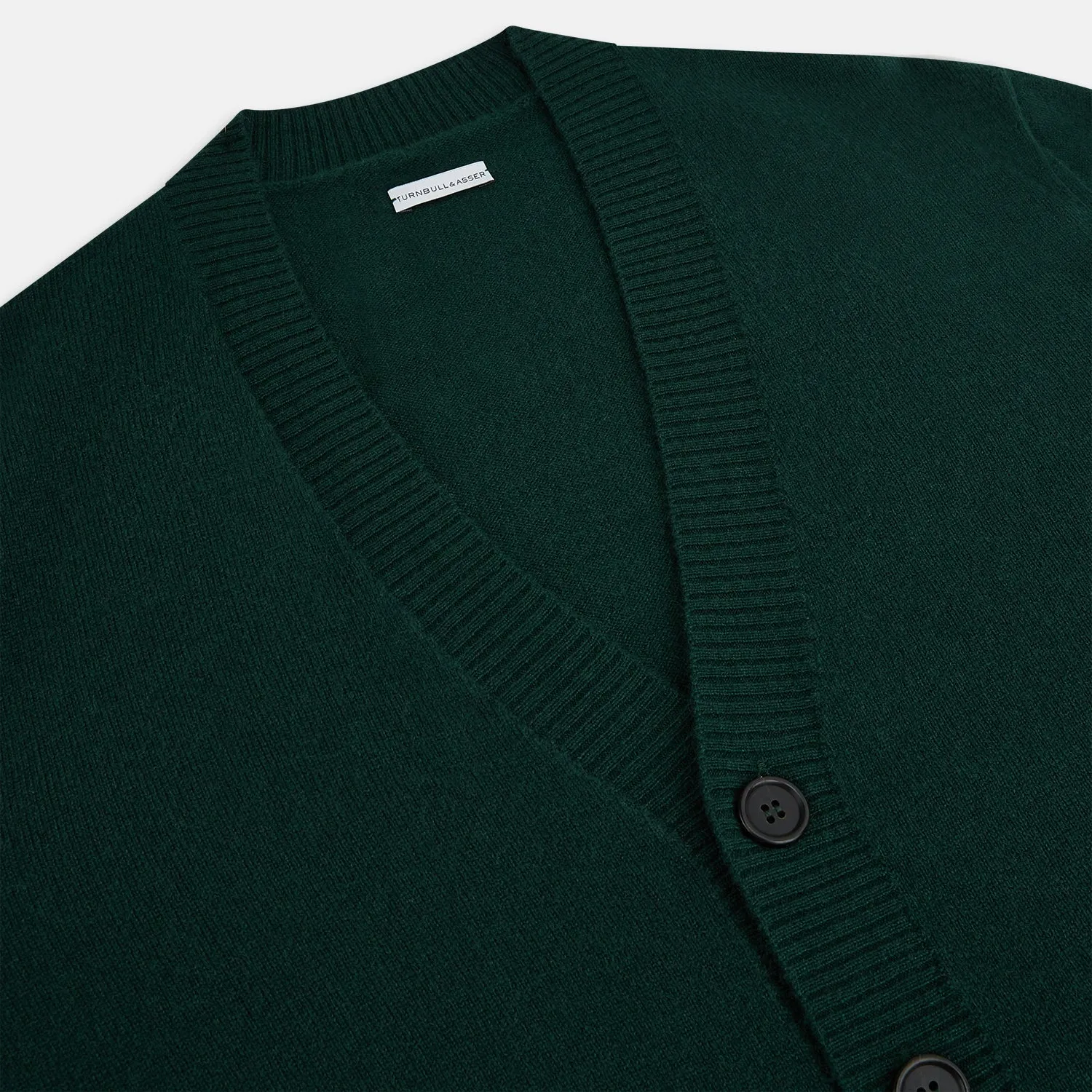 Forest Green Cashmere Cardigan