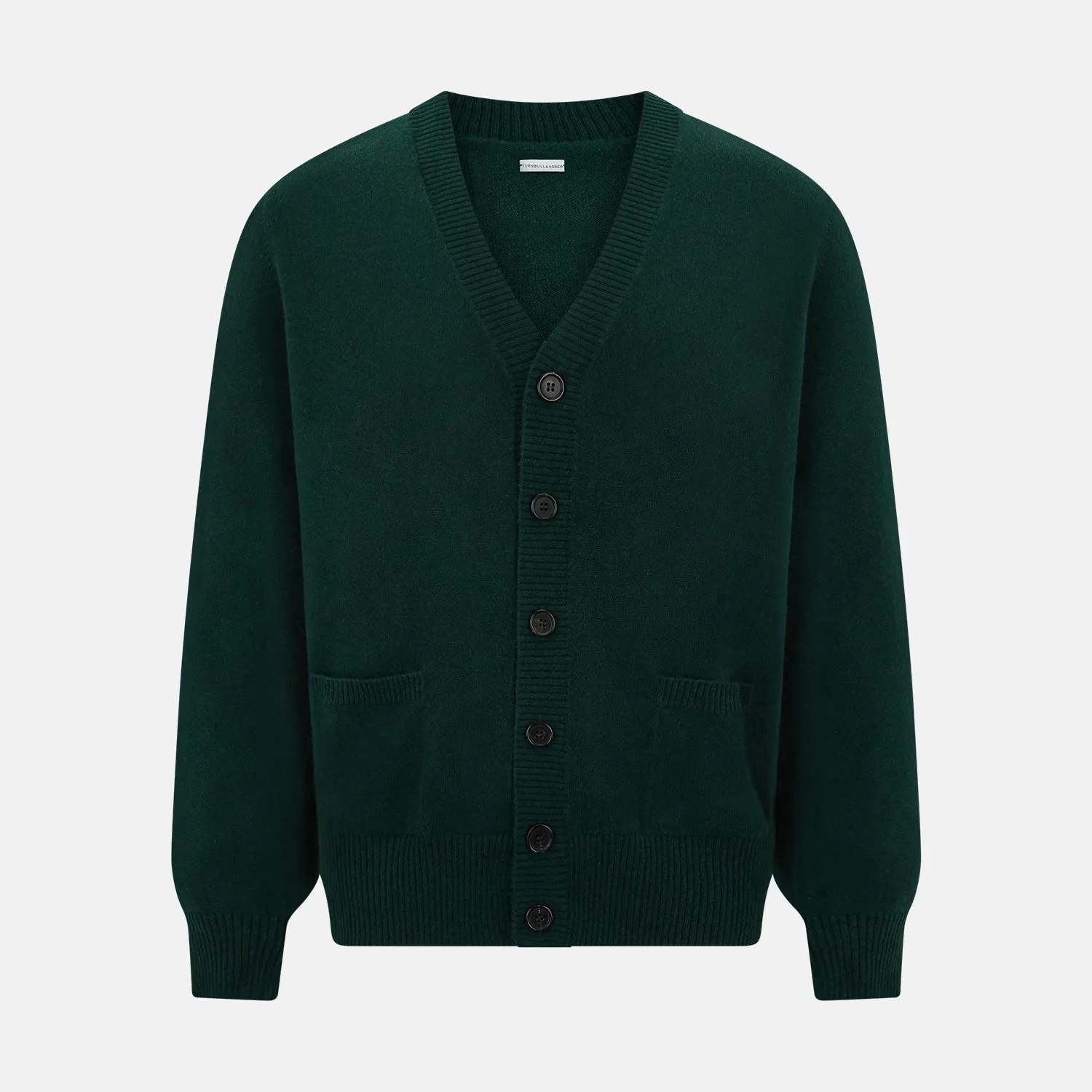 Forest Green Cashmere Cardigan