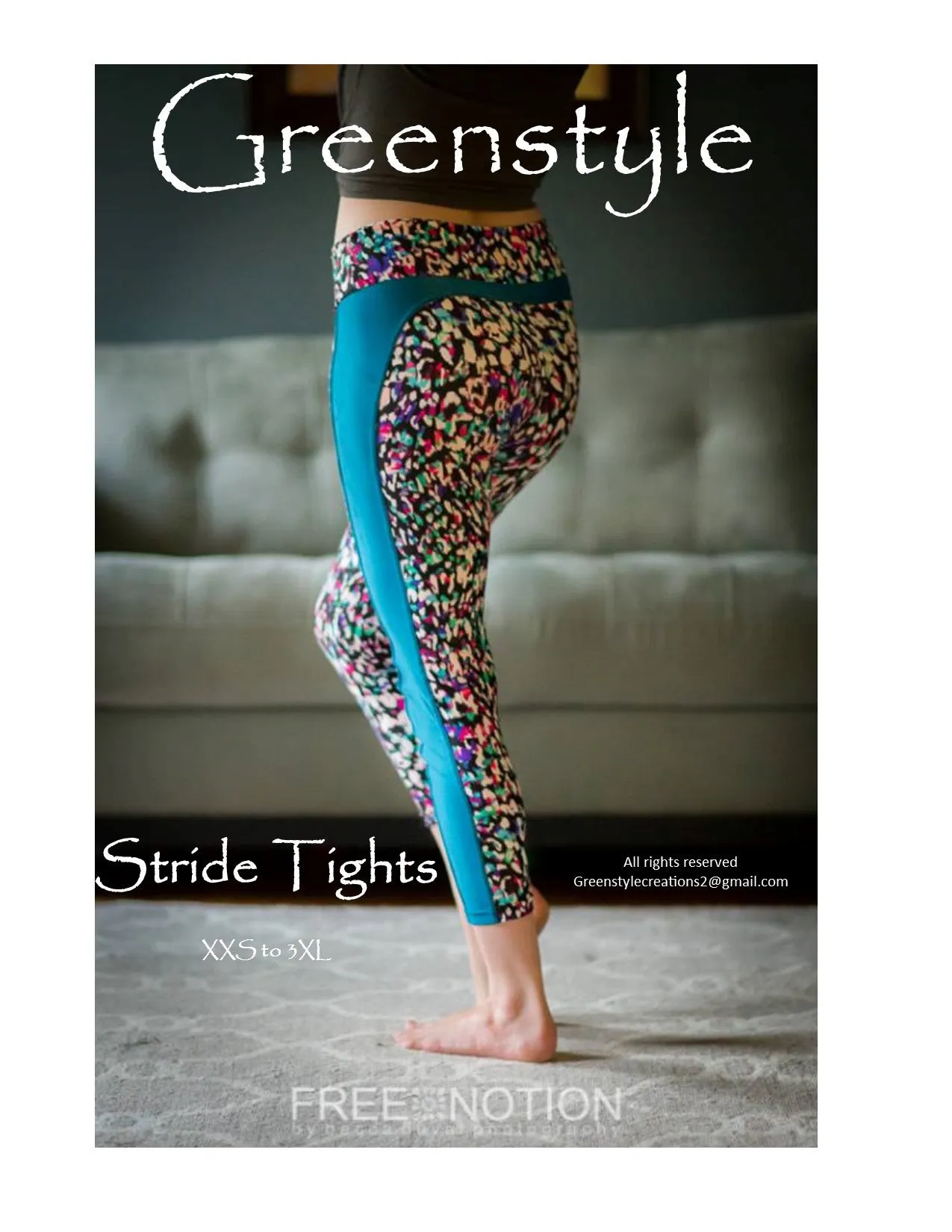 French Version - Stride Athletic Tights PDF Sewing Pattern