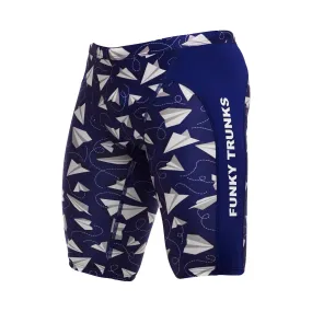 Funky Trunks Training Jammer Paper Plain Heren