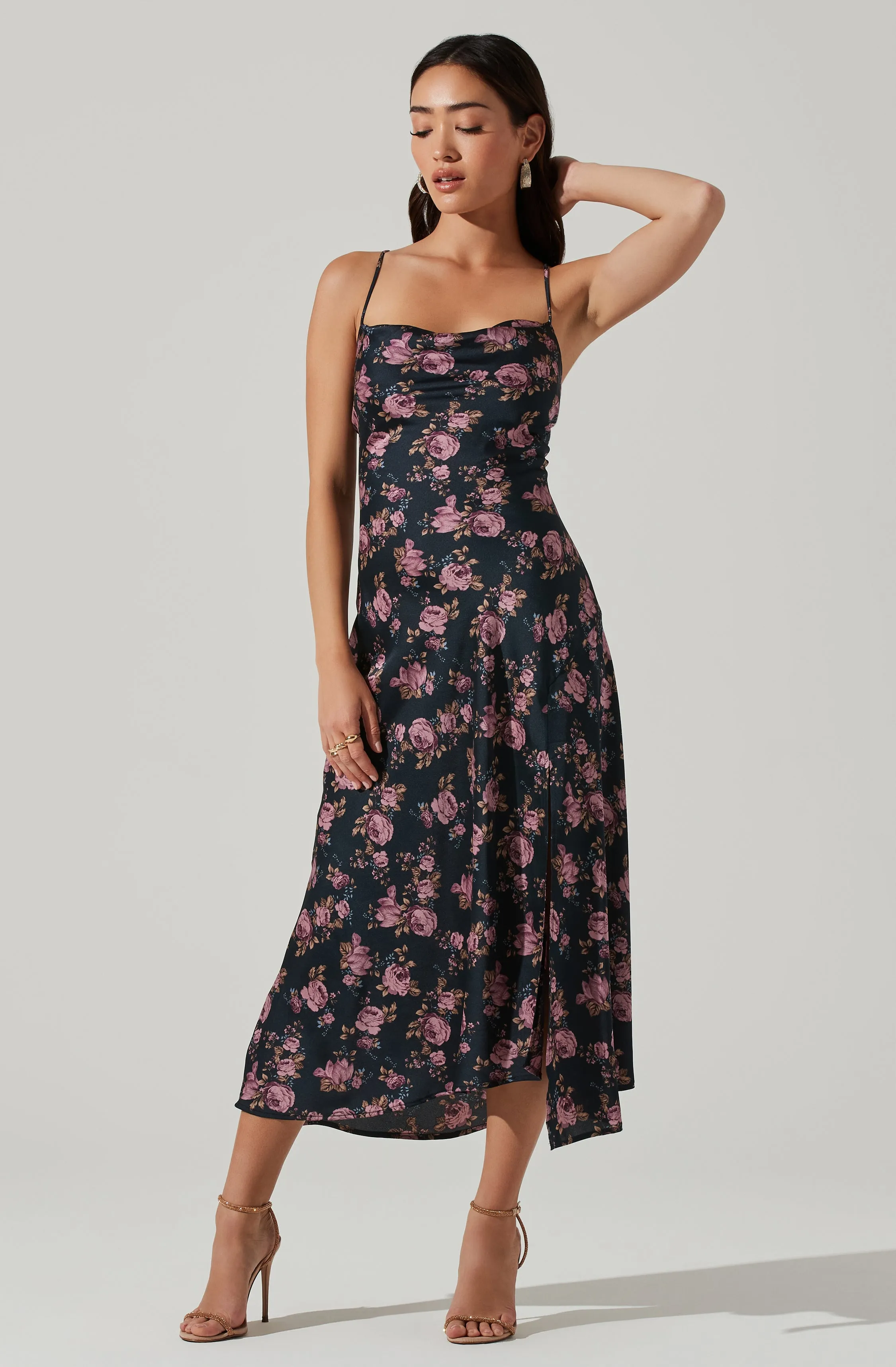 Gaia Floral Midi Dress