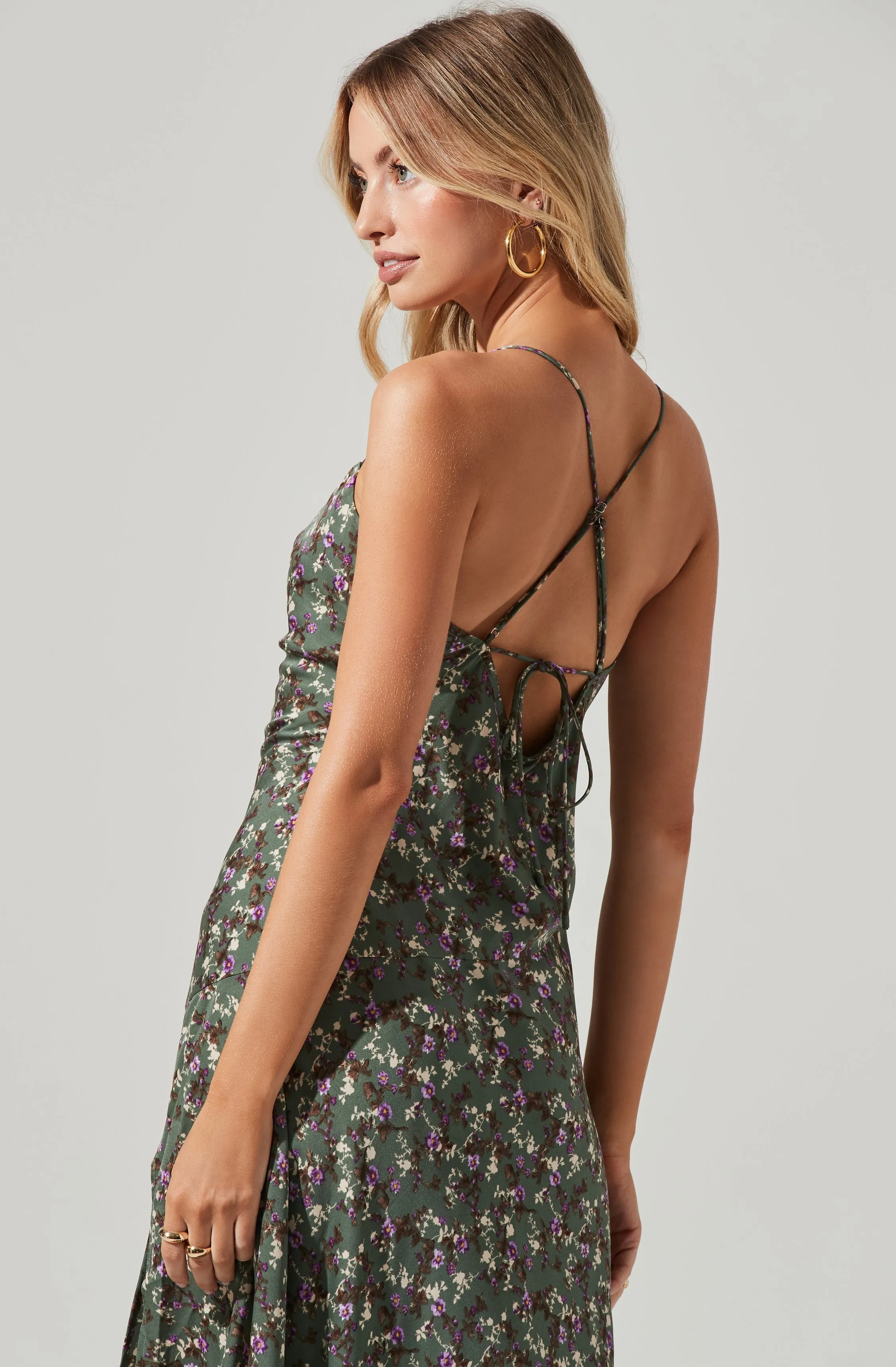 Gaia Floral Midi Dress