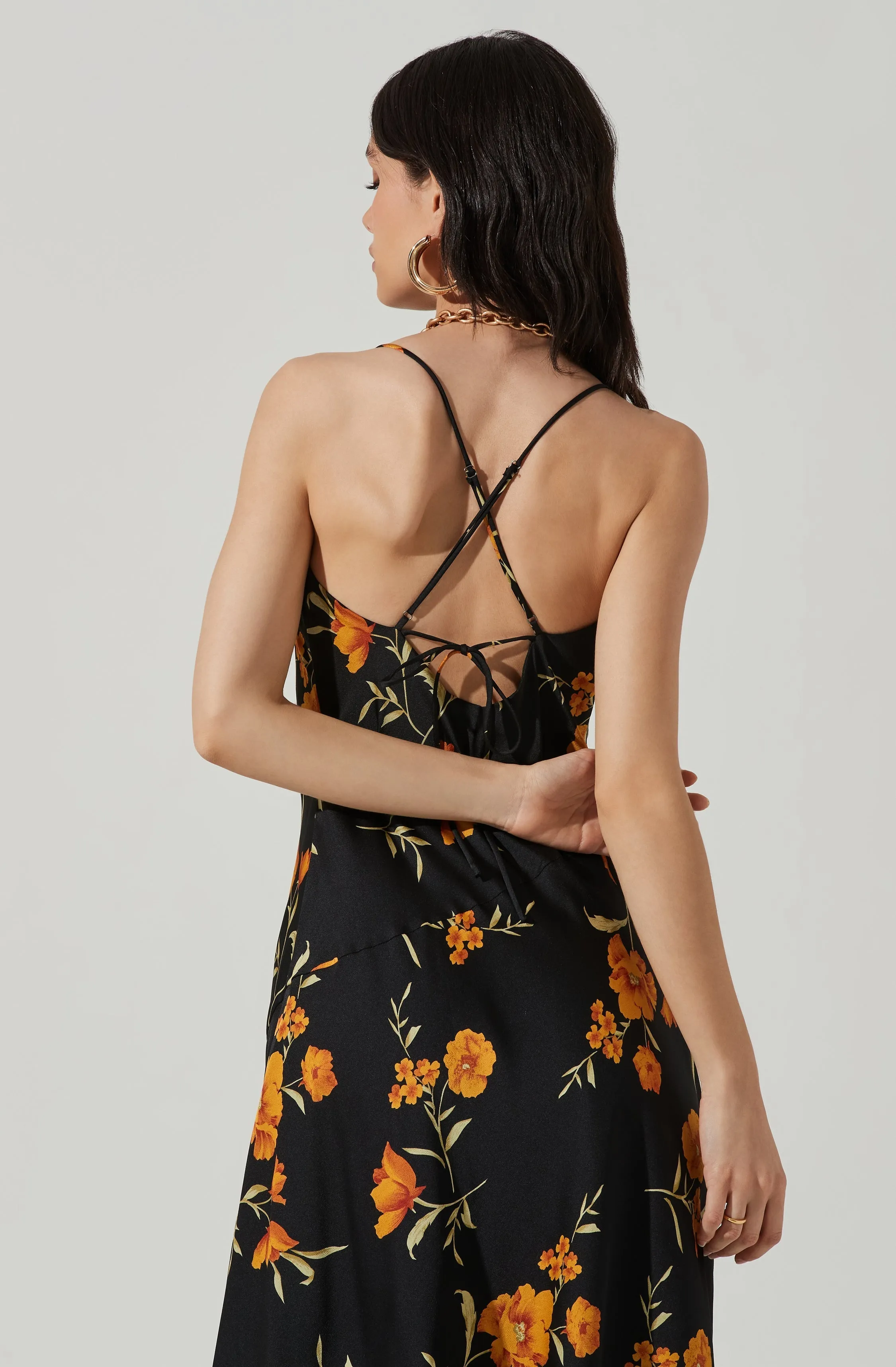 Gaia Floral Midi Dress