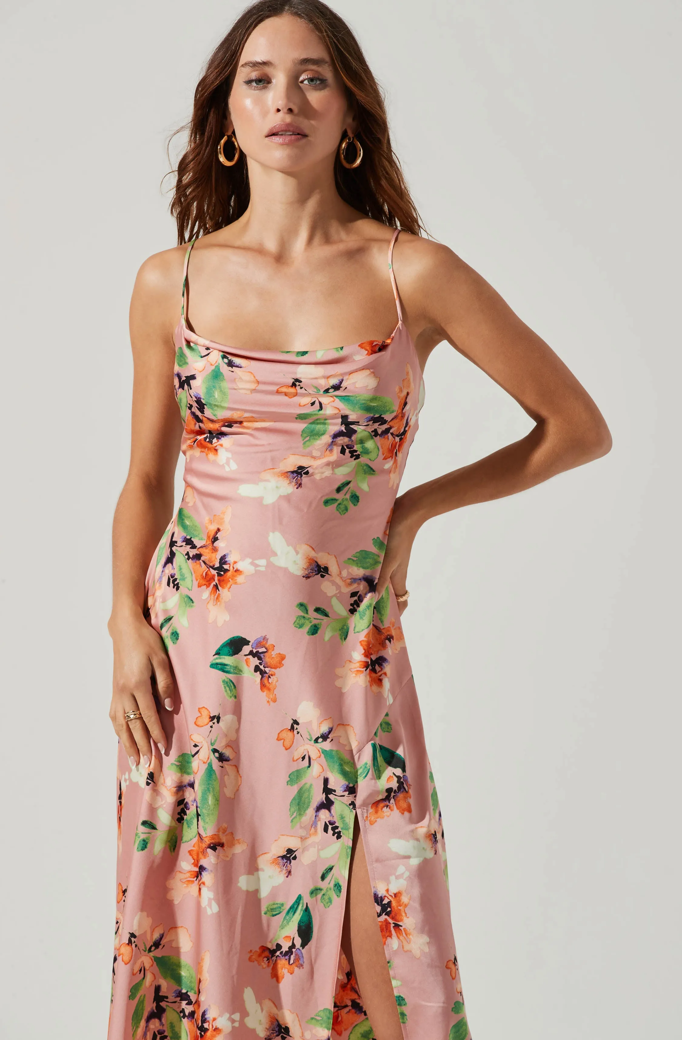 Gaia Floral Midi Dress