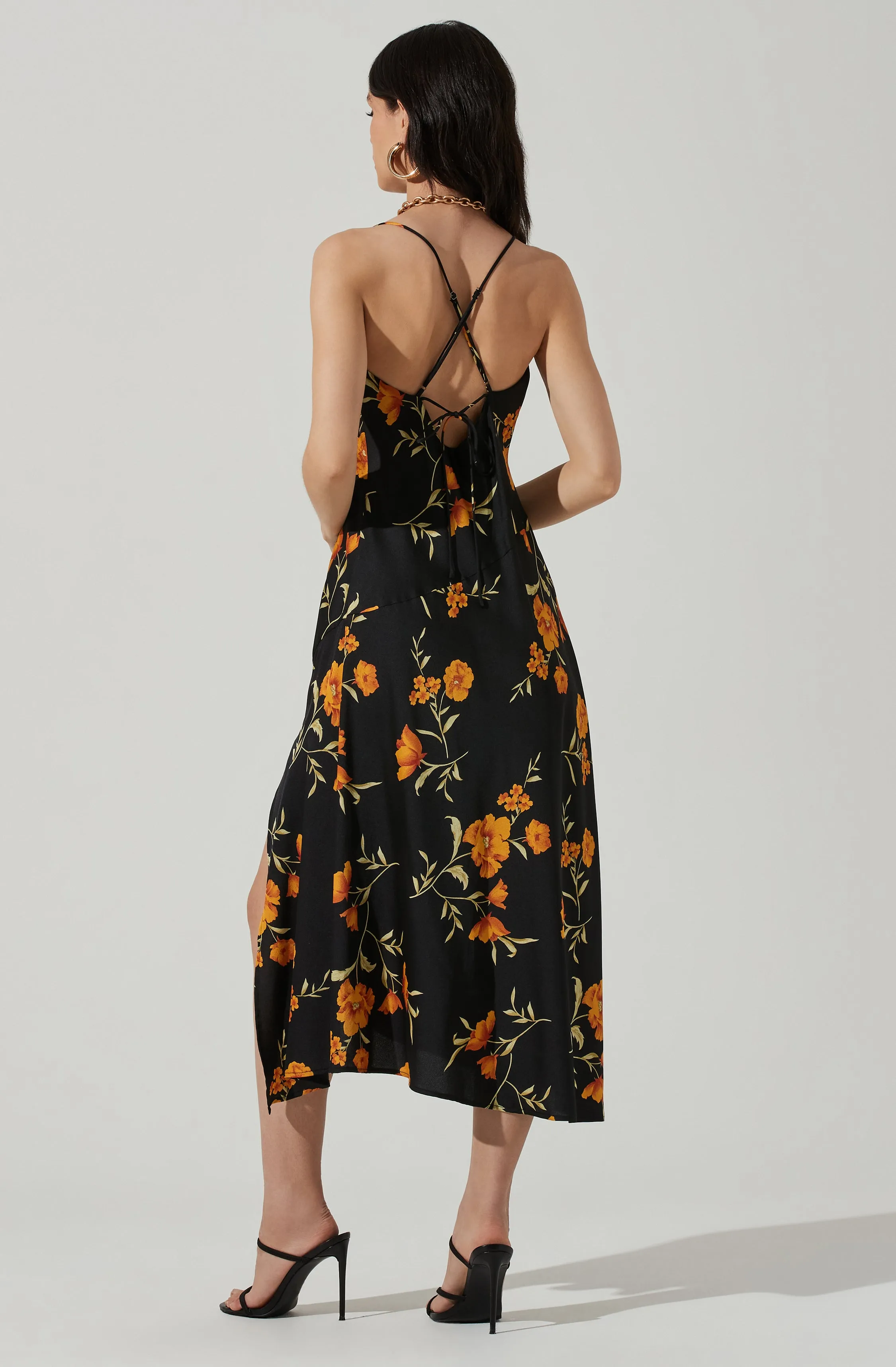 Gaia Floral Midi Dress