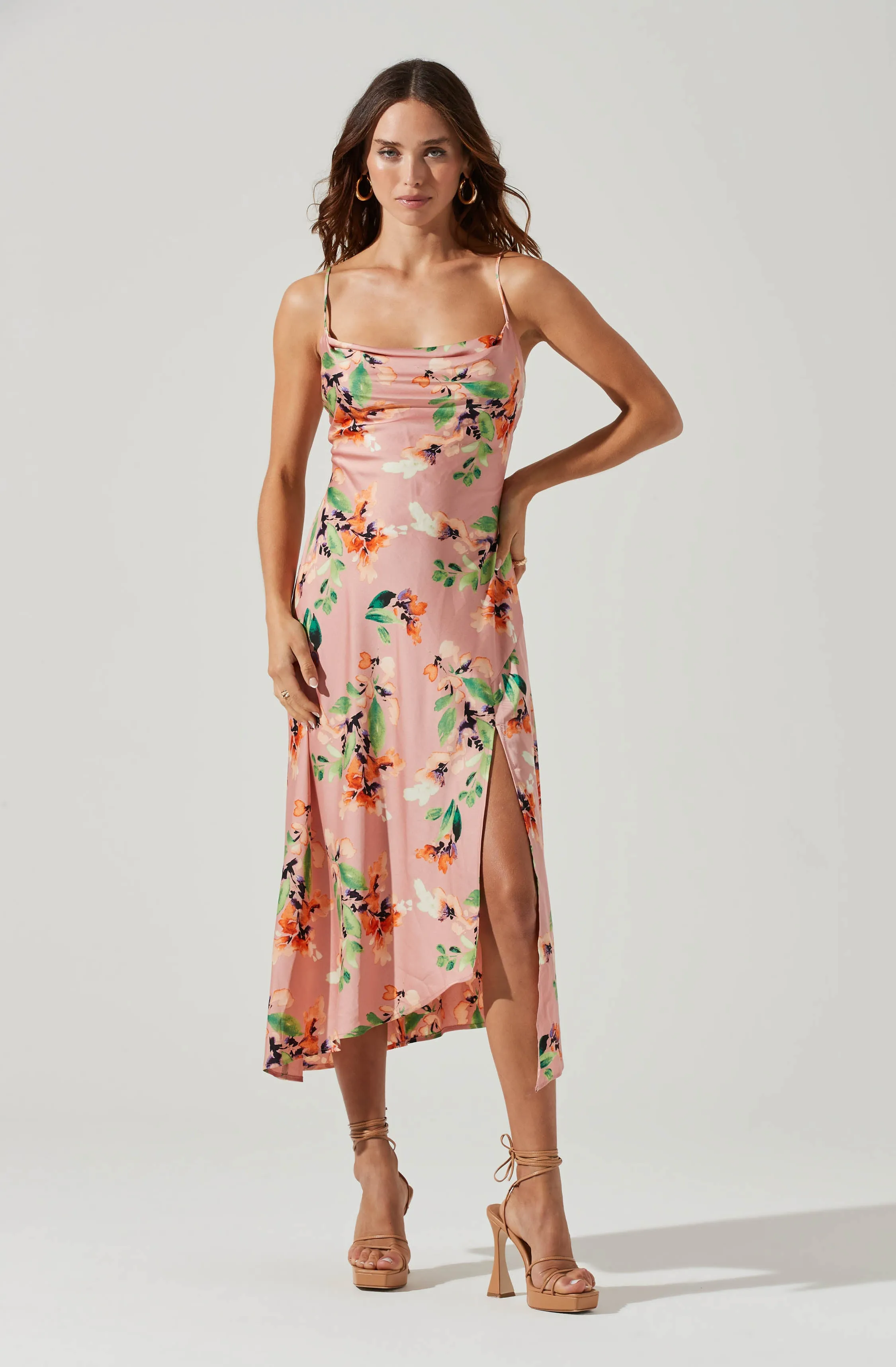 Gaia Floral Midi Dress