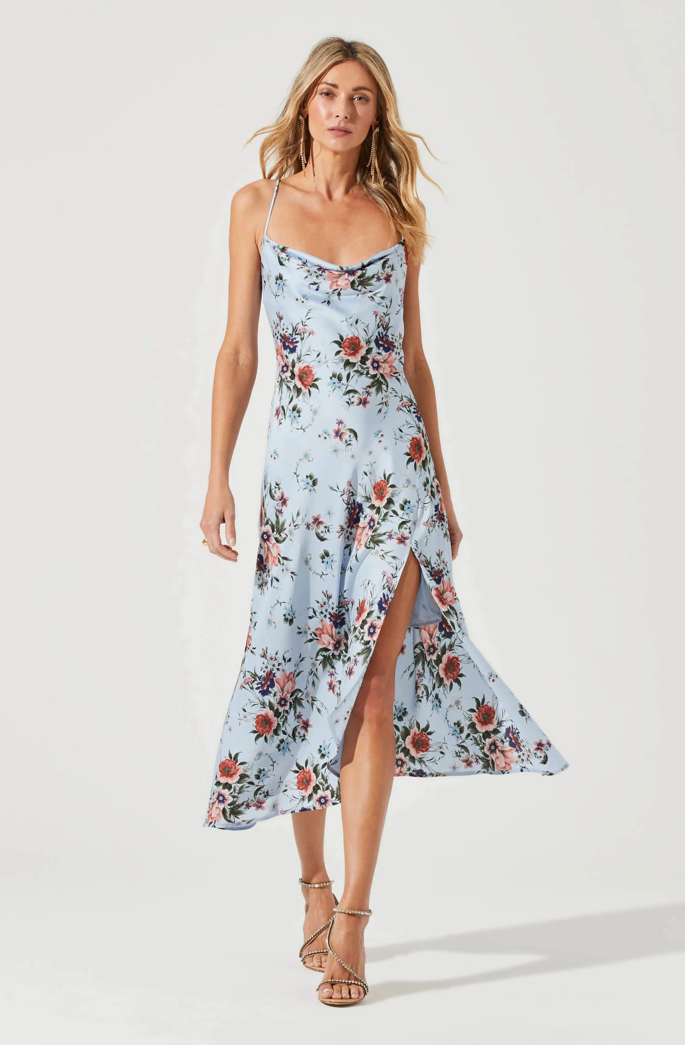 Gaia Floral Midi Dress